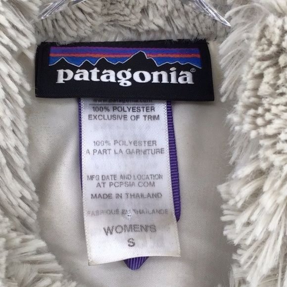 Patagonia Womans S BLST Bleach Stone Cream Chevron Los Gatos Vest - Picture 2 of 6